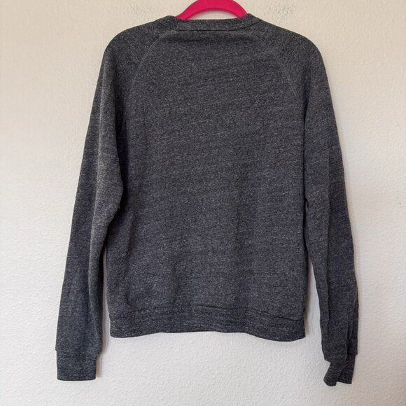 Bow & Drape Built By Girls Gold Sparkle Womens Size Small Grey Sweatshirt - Picture 8 of 8